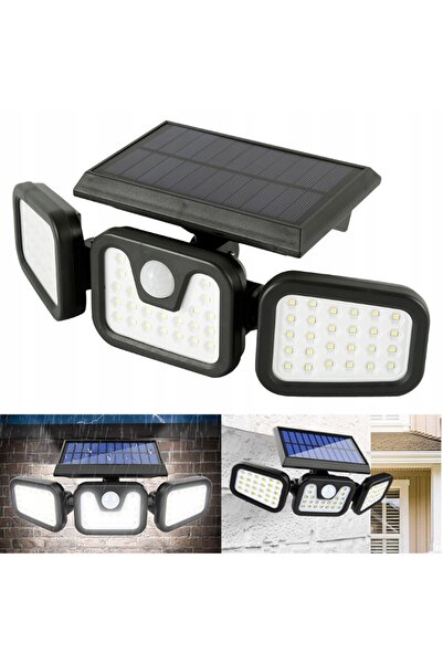 NO BRAND Lampă cu halogen, alimentată solar, cu senzor de mișcare LED, pentru...