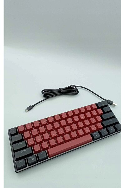 NO BRAND Tastatură de gaming Snpurdiri retroiluminată USB-C V900 Roșu cu fir