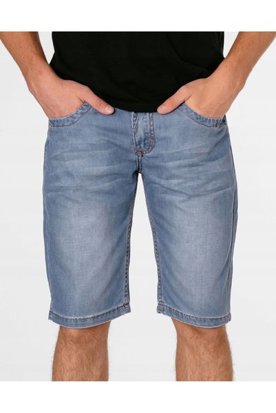 NO BRAND Pantaloni scurți subțiri din denim pentru bărbați, pentru vară 3002 W30