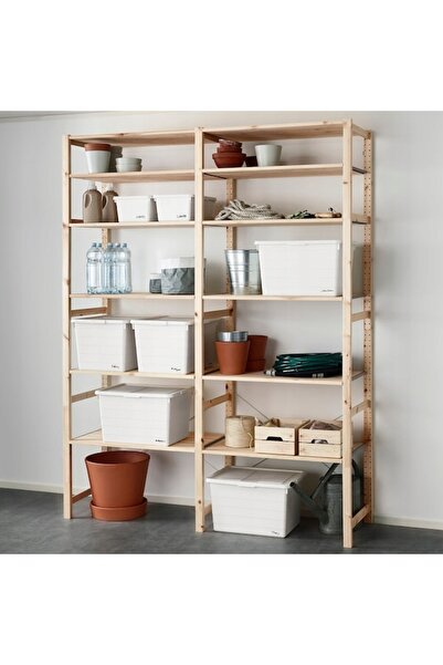 NO BRAND Ikea Sockerbit Cutie cu capac Albă 38X51X30