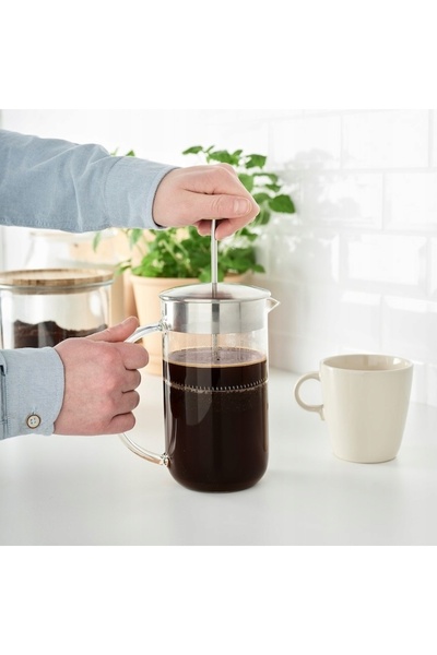 NO BRAND Ikea 365+ Zaparzacz Cafetieră și ceainic 1 L Sticlă Oțel inoxidabil