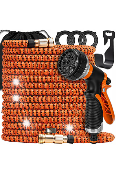 NO BRAND Furtun de grădină elastic extensibil 20m-60m Pistol de pulverizare +...