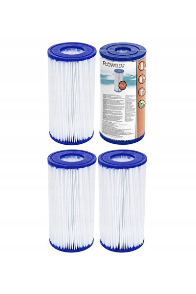 NO BRAND 4 x Filtre Cartușe de Filtrare pentru Pompă de Piscină Bestway III 5...