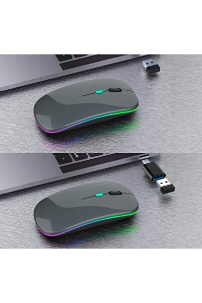 NO BRAND MOUSE WIRELESS BLUETOOTH 2,4G 1600 DPI LED USB