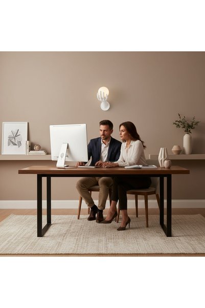 Alessandro DESIGN Aplica LED Decorativa MANO, 15x30cm, 1xE27, Sticla si Resina, Alb