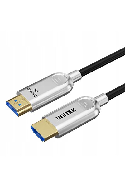 Unitek Cablu HDMI HDMI 2.0 Cablu Optic AOC 4K 60Hz 15 m