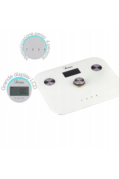 NO BRAND Cântar electronic de baie analitic BT 8W1