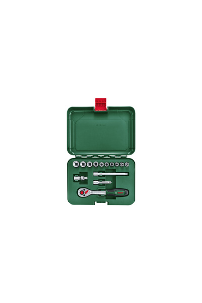 Bosch Set de 10 piese chei tubulare cu clichet de 1/4'' cu prelungitoare 1600...
