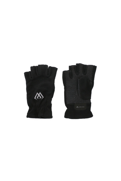 NO BRAND Mănuși din fleece - Fără degete - Mărimea XL - Negru Gri - Op.1Kpl.