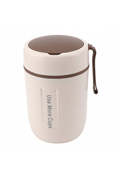 NO BRAND Termos pentru supă, cutie de prânz nutritivă, 600ml, bej