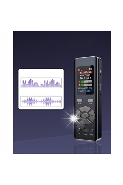 NO BRAND 64Gb Dictafon Digital Profesional cu Detectare SPY și MP3
