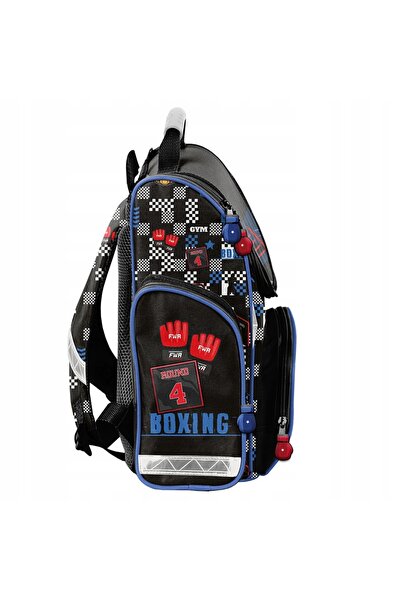 NO BRAND Rucsac școlar cu un singur compartiment Paso negru, roșu, albastru, ...