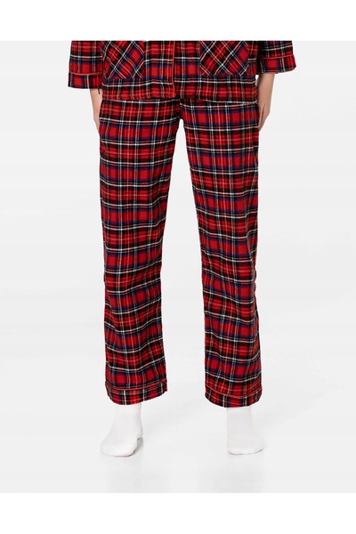 NO BRAND Pijamale groase și călduroase din flanelă pentru femei, cămașă și pa...