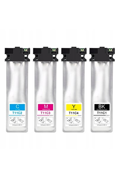 NO BRAND 4X Cerneală pentru EPSON T11C1 T11C2 T11C3 T11C4 WorkForce Pro WF-C5...
