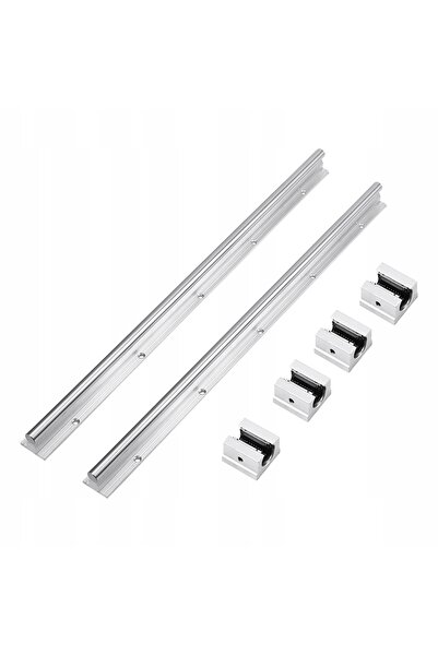NO BRAND 2 bucăți șină de ghidare liniară cu rulment Sbr12 500mm