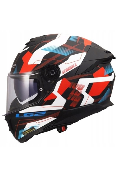 NO BRAND Cască moto LS2 FF808 STREAM II vizor MIKA alb albastru roșu roz.XL