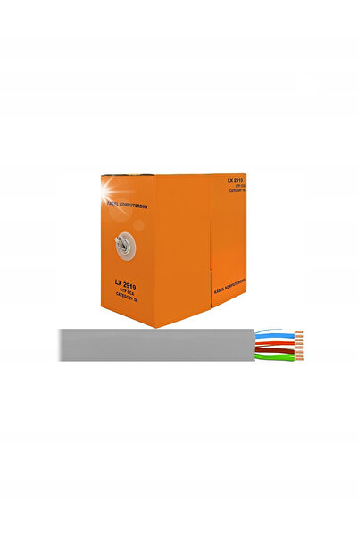 lexton Cablu de rețea LAN UTP RJ45 Pereche torsadată Cat 5E Cupru CCA 305m