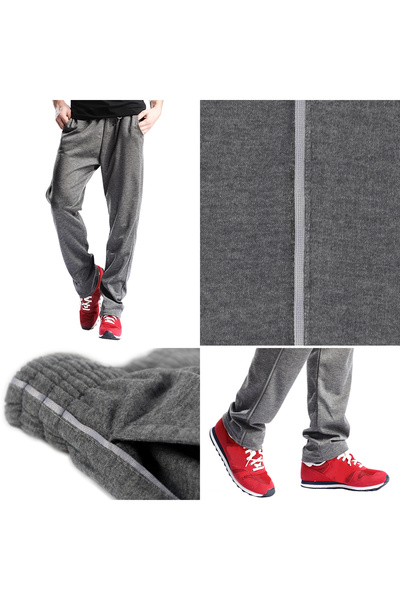 NO BRAND Pantaloni de trening bărbați, mărime mare, croială dreaptă, îmbrăcăm...