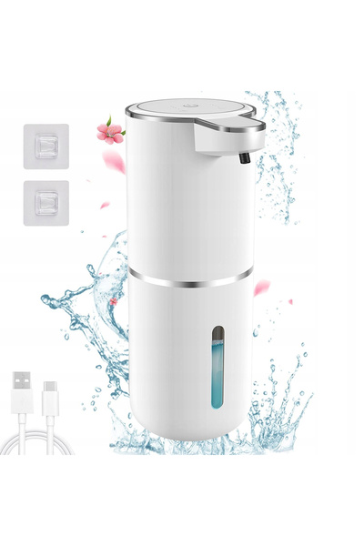 NO BRAND Dozator de săpun automat, fără atingere, 380ml, mare, USB-C, IR, gel...