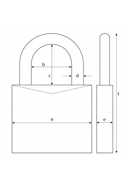 NO BRAND Abus 718/40 Lacăte din oțel inoxidabil (2 bucăți) Twins C cu cheie c...