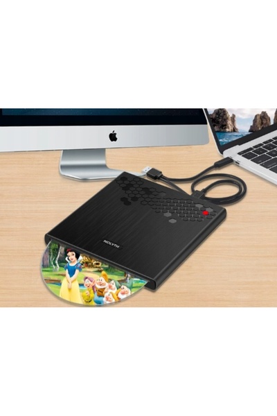 NO BRAND Unitate externă CD/DVD Nolyth Ct02 Recorder USB-C 3.0 Reproductor