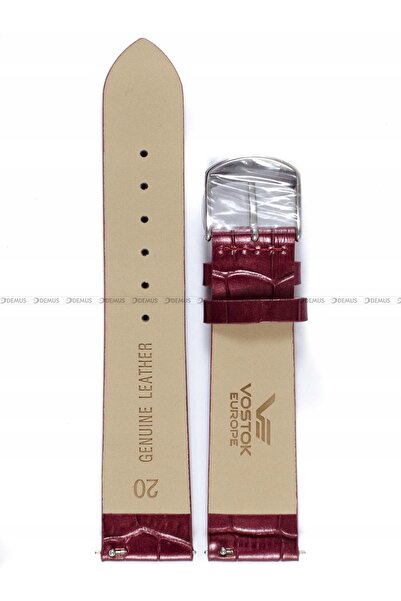 NO BRAND Curea Undine - Piele (E567) violet croco, cataramă din oțel, cl.