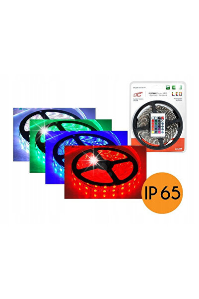 LTCHE Bandă LED RGB colorată impermeabilă IP65, kit 5m, telecomandă, sursă de...