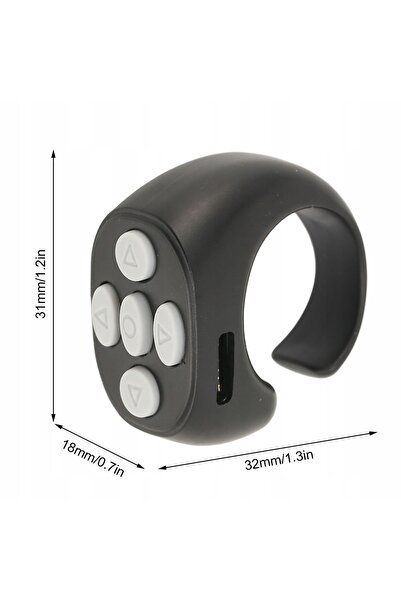 NO BRAND Telecomandă Bluetooth pentru selfie, declanșator wireless pentru Tik...