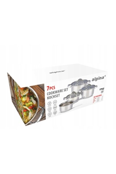 NO BRAND Set de vase de gătit Alpina, 7 piese