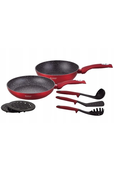 NO BRAND Set complet de oale, 15 piese, pentru inducție, rondel