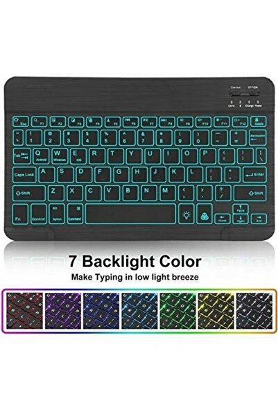 NO BRAND Husă Dingrich cu tastatură LED RGB pentru iPad Pro 11, Air 4, Air 5,...