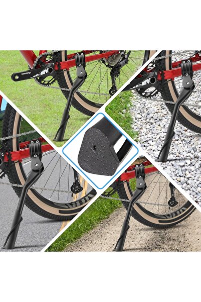 NO BRAND Suport lateral reglabil din aluminiu pentru biciclete de 24-29 inci,...