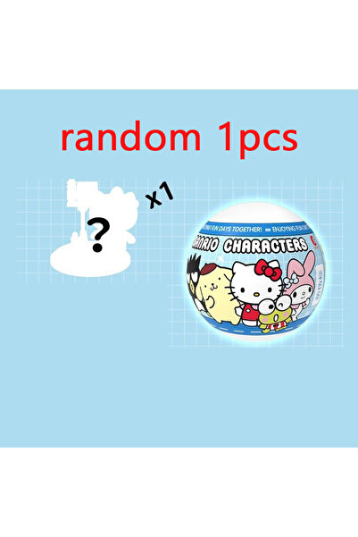 Choice random 1pcs Sanrio Characters Twisted Egg Building Blocks Blind Box He...
