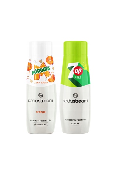 sodastream Soda Stream Mirinda Zero + Sirop concentrat 7up Zero pentru saturator