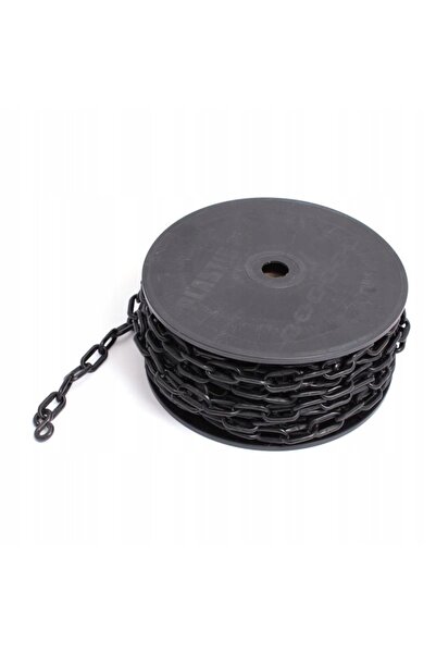 NO BRAND Lanț plastic negru 6mm X 25m rolă