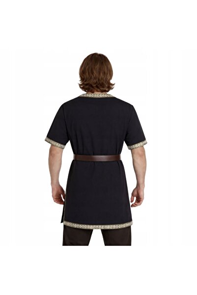 NO BRAND Cămașă Medievală Cavaler Șef Viking, Stil Războinic Vintage, m L