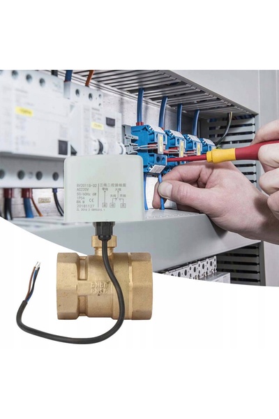 NO BRAND ROBINET ELECTRIC CU BILĂ 2 țoli 230V DN25 ACTUATOR DE APĂ 230V