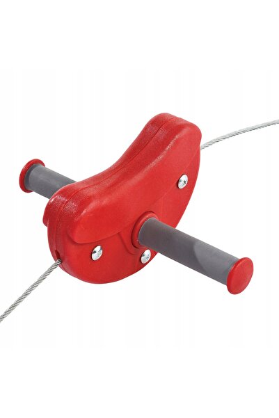NO BRAND Tobogan cu frânghie Tyrolka cu scaun pentru copii, 30m Kbt Red