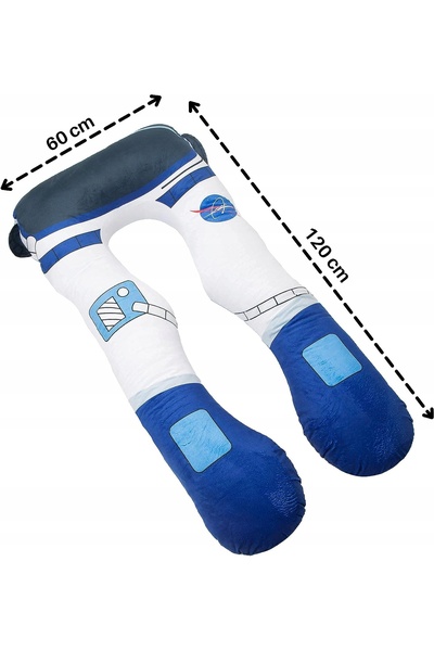 NO BRAND Pernă antialergică Jucărie de dormit pentru bebeluși Astronaut 120x60cm
