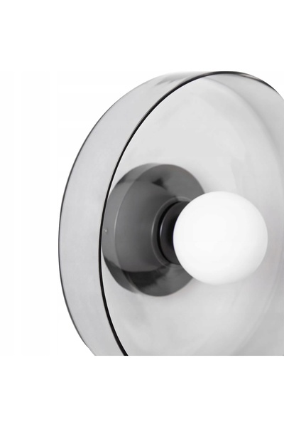 NO BRAND Aplică de perete pentru baie, modernă, sticlă gri, IP44, LED G9