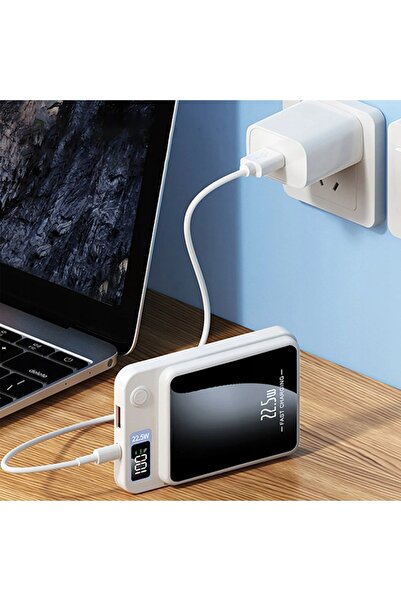 NO BRAND POWERBANK RAPID 10000mAh 22.5W QC PD USB C POWER BANK PUTERE MARE PE...