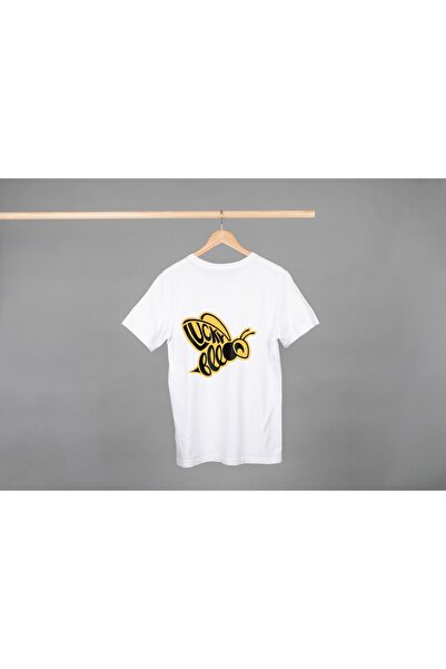 Noname Tricou Unisex Bumbac Premium Casual " Honey bee logo " Inscriptie