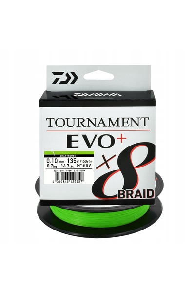 NO BRAND Fir textil împletit Daiwa Tournament X8 0.10mm 135m chartreuse