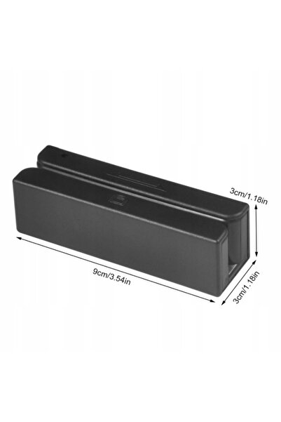 NO BRAND Cititor de carduri magnetice USB 3 piste Msr580 Negru