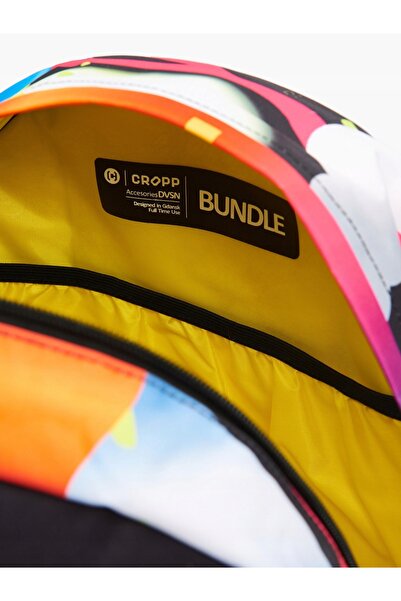 NO BRAND Rucsac colorat, un singur compartiment cu compartimente cu fermoar, ...