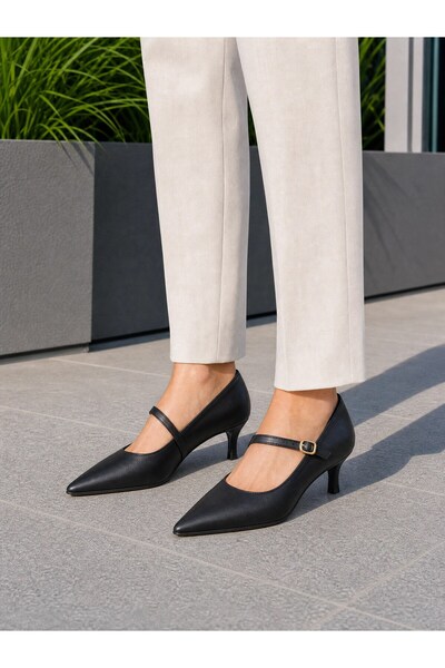 DERİ KABUSU Belted Women's Heel Shoes 26204