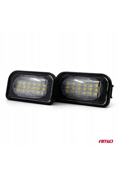 NO BRAND Lampă LED pentru plăcuța de înmatriculare MERCEDES-BENZ 2 bucăți AMIO