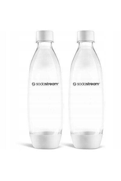 sodastream Sticlă FUSE pentru saturatoare, albă, 1 L, 2 unități, pentru carbo...