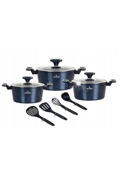 NO BRAND Set de oale din marmură Set de oale Induction Zilner 10El