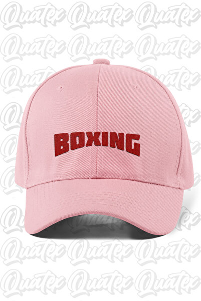 QUATEX Boxing Embroidered Hat - Pink Color 100% Cotton Gabardine Unisex Model...